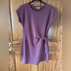 Cable & Gauge Plum Tunic with Side Tie
